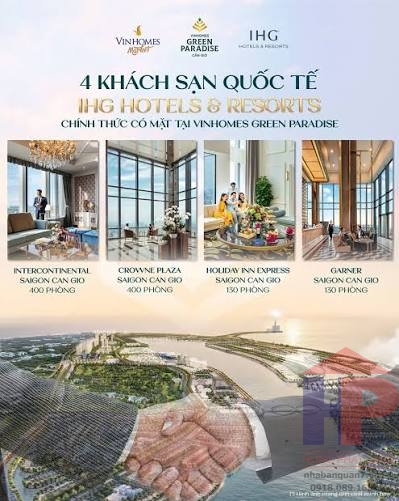 Vinhomes Green Paradise Cần Giờ có 4 khách sạn IHG, bổ sung hệ sinh thái nghỉ dưỡng quốc tế