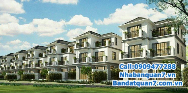 Bán nhà KDC Him Lam Kênh Tẻ Q7, MT đường D1, 2 căn liền E8, E9, 300m2, giá 45 tỷ. 