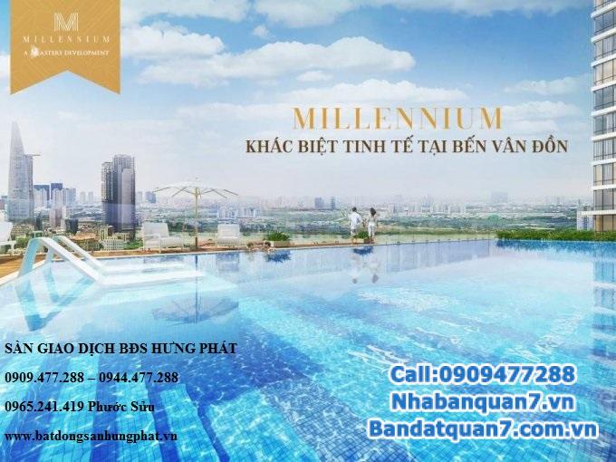 MỞ BÁN DỰ ÁN MILENIUM BẾN V N ĐỒN, GIÁ CHỈ 50TR/M2, CK 13.5%, HT VAY LS 0%/2 NĂM LH: 0918.089.169