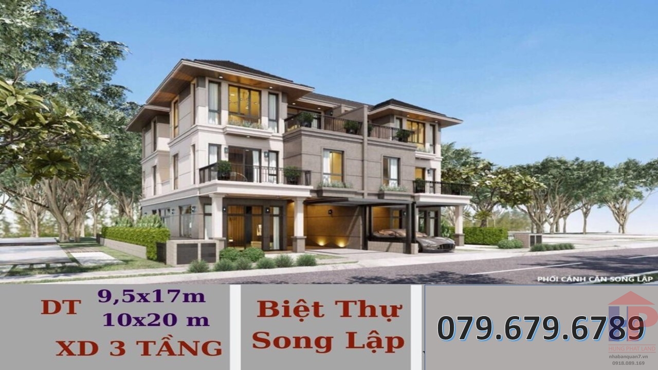 Bán biệt song lập GS MetroCity Nhà Bè DT 220m2 Giá 16.8 tỷ LH 0909477288