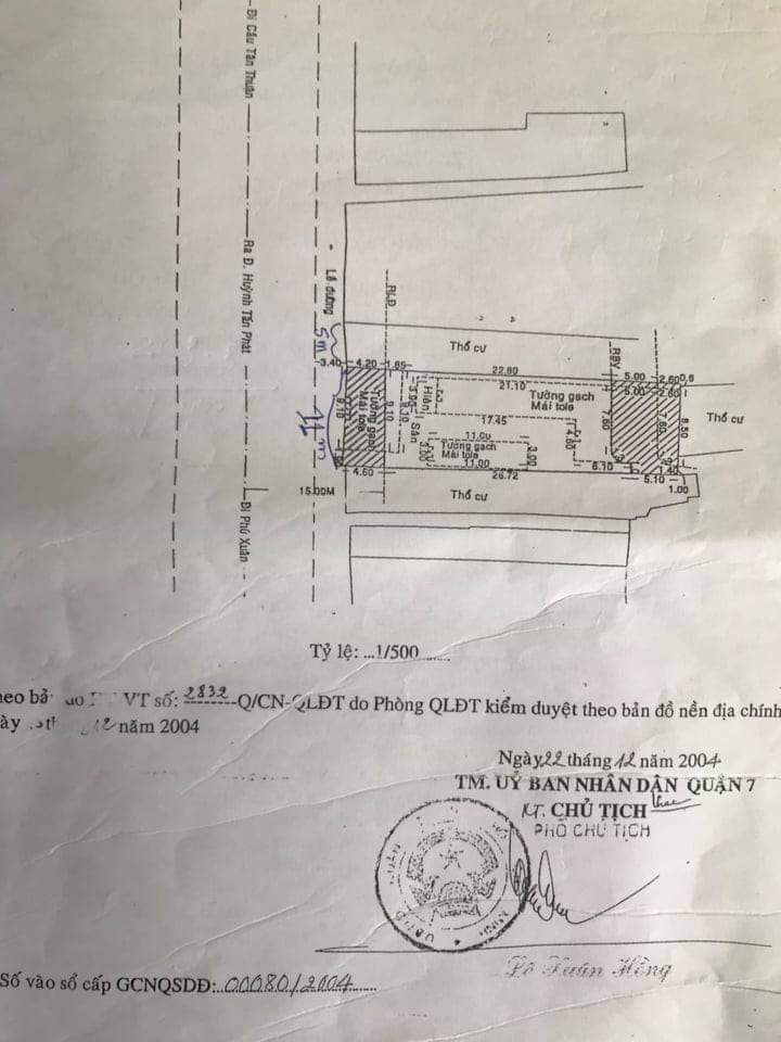 Bán Nhà Mặt Tiền Đường Huỳnh Tấn Phát Quận 7 Giá Rẻ
