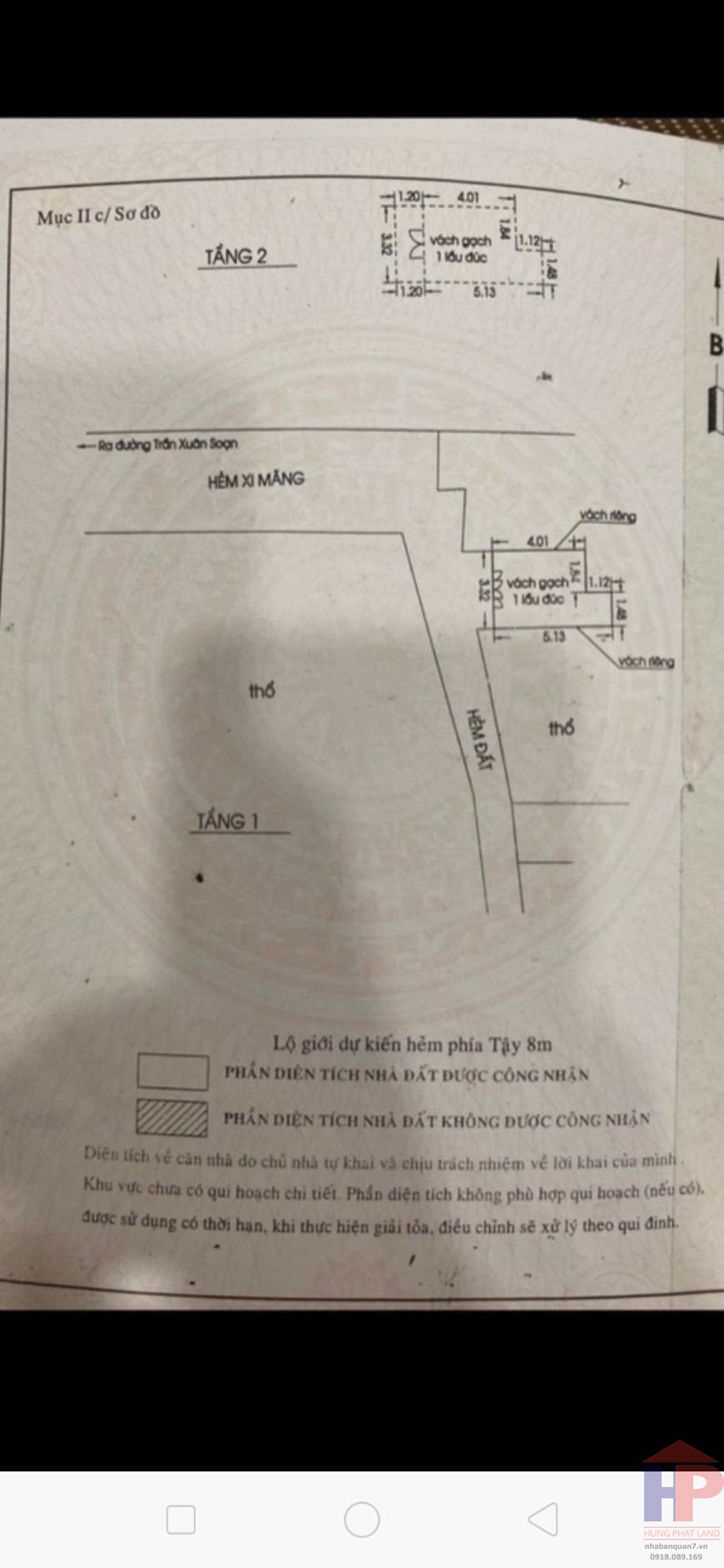 Bán nhà hẻm 465 Trần Xuân Soạn, Tân Kiểng, quận 7 DT sử dụng: 45m2 Giá: 1.85 tỷ thương lượng LH 0909477288