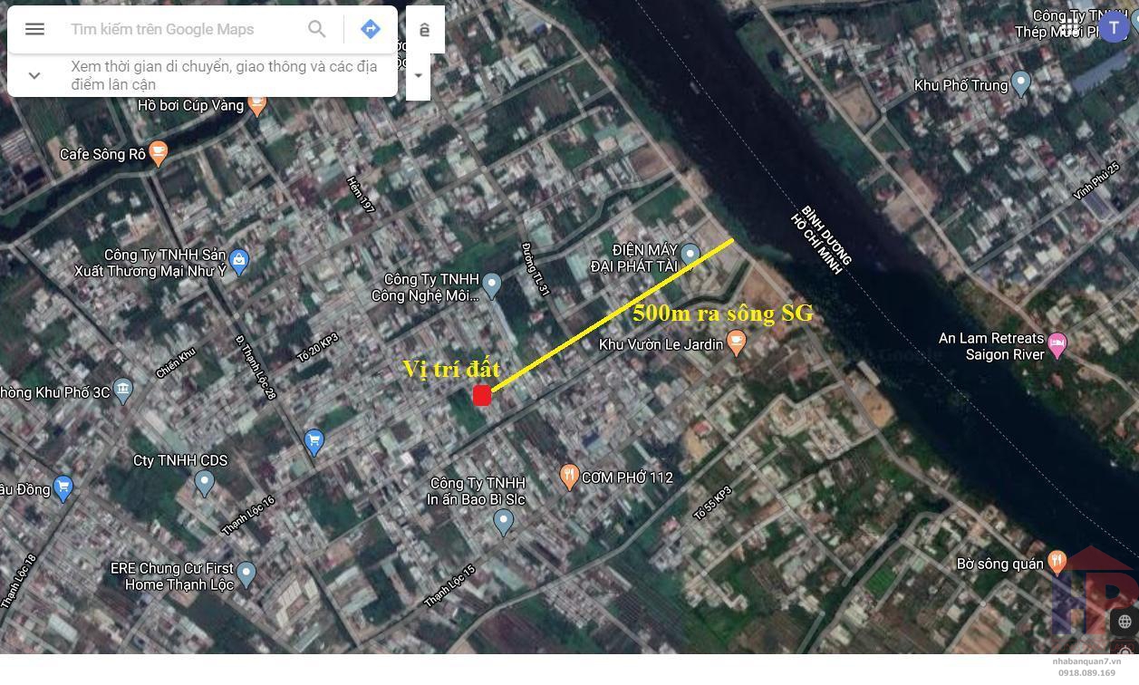Bán đất đường Thạnh Xuân 25, Quận 12 Diện tích: 4 x 20m (thổ cư 100%) Pháp lý: sổ đỏ Giá: 3.55 tỷ Liên hệ: 0907 734 969 – 0965  241 419
